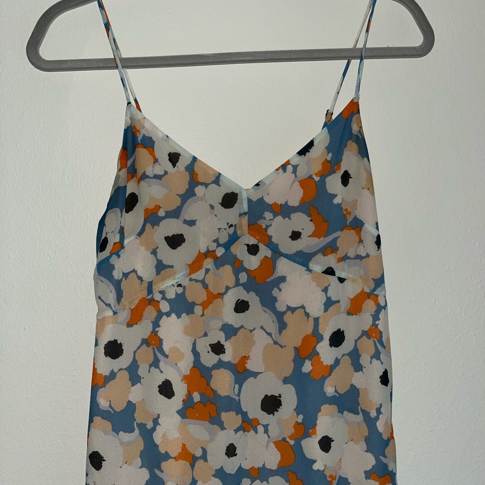 Joie Markus Maxi Silk Floral Dress Size 4 - Picture 7 of 7